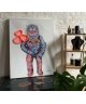 Locomocean - Tableau Néon - Spaceman - 90x120x4cm  - 2