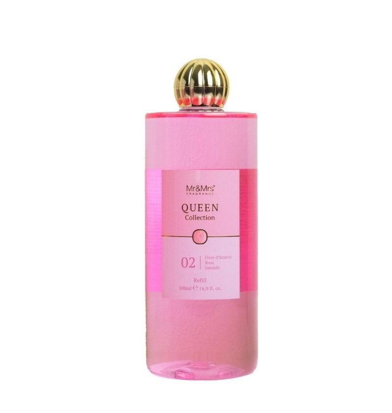 Mr&Mrs - Recharge Diffuseur Queen 02 - Flower Rose Sandal - 500ml Mr & Mrs Fragrance - 1 Mr&Mrs - Recharge Diffuseur Queen 02 - Flower Rose Sandal - 500ml Mr & Mrs Fragrance - 1