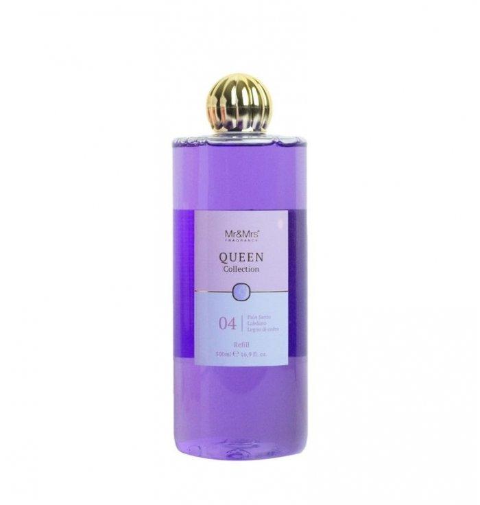 Mr&Mrs - Recharge Diffuseur Queen 04 - Palo Santo Labdanum Cedar Wood - 500ml Mr & Mrs Fragrance - 1