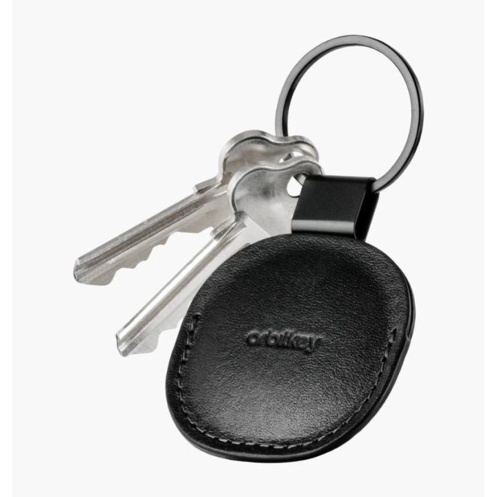 Orbit 2.0 - Support AirTag Cuir Noir OrbitKey - 2
