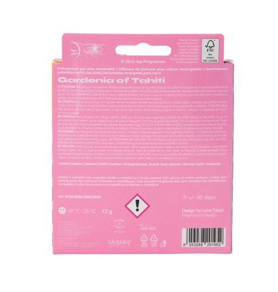 Mr & Mrs Fragrance - Niki Classic - Gardenia Of Tahiti - parfum voiture Mr & Mrs Fragrance - 3 Mr & Mrs Fragrance - Niki Classic - Gardenia Of Tahiti - parfum voiture Mr & Mrs Fragrance - 3