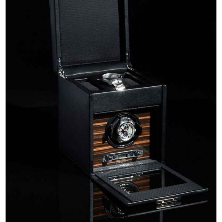 Wolf - Remontoir Montre Automatique - Roadster Single Storage Noir Wolf - 1