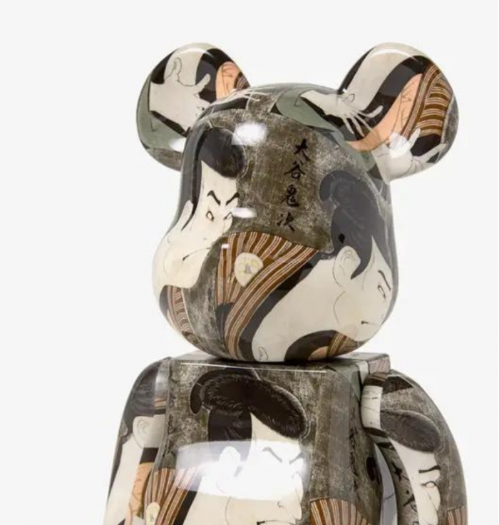 Bearbrick - Toshusai Sharaku - Actor Otani Oniji Ⅲ - 400% + 100%  - 1