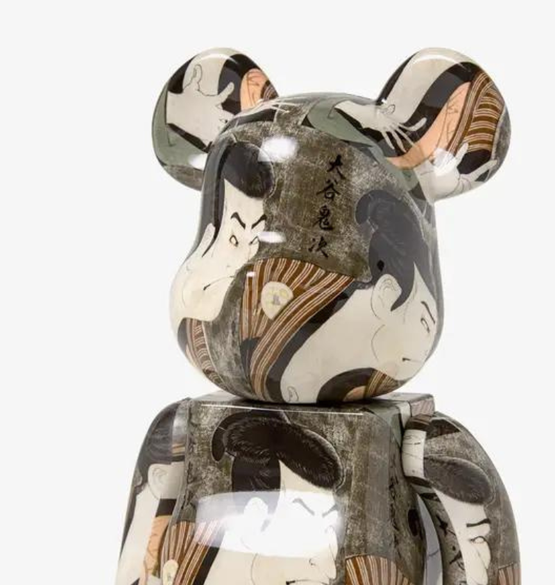 Bearbrick - Toshusai Sharaku - Actor Otani Oniji Ⅲ - 400% + 100% Medicom Toy - 1