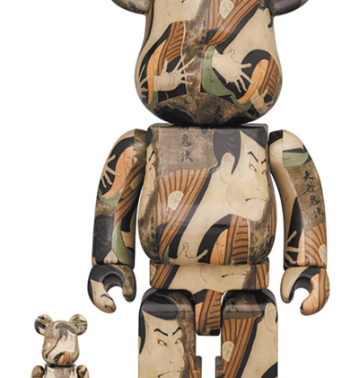 Bearbrick - Toshusai Sharaku - Actor Otani Oniji Ⅲ - 400% + 100% Medicom Toy - 2