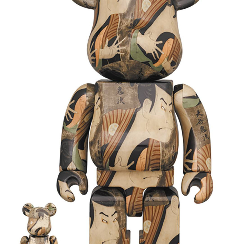 Bearbrick - Toshusai Sharaku - Actor Otani Oniji Ⅲ - 400% + 100% Medicom Toy - 2