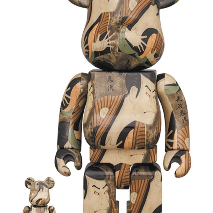 Bearbrick - Toshusai Sharaku - Actor Otani Oniji Ⅲ - 400% + 100% Medicom Toy - 2