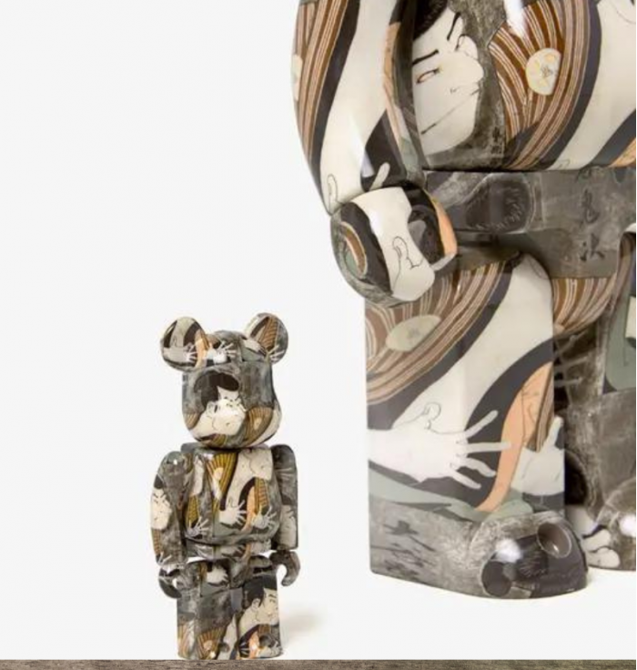 Bearbrick - Toshusai Sharaku - Actor Otani Oniji Ⅲ - 400% + 100%  - 3