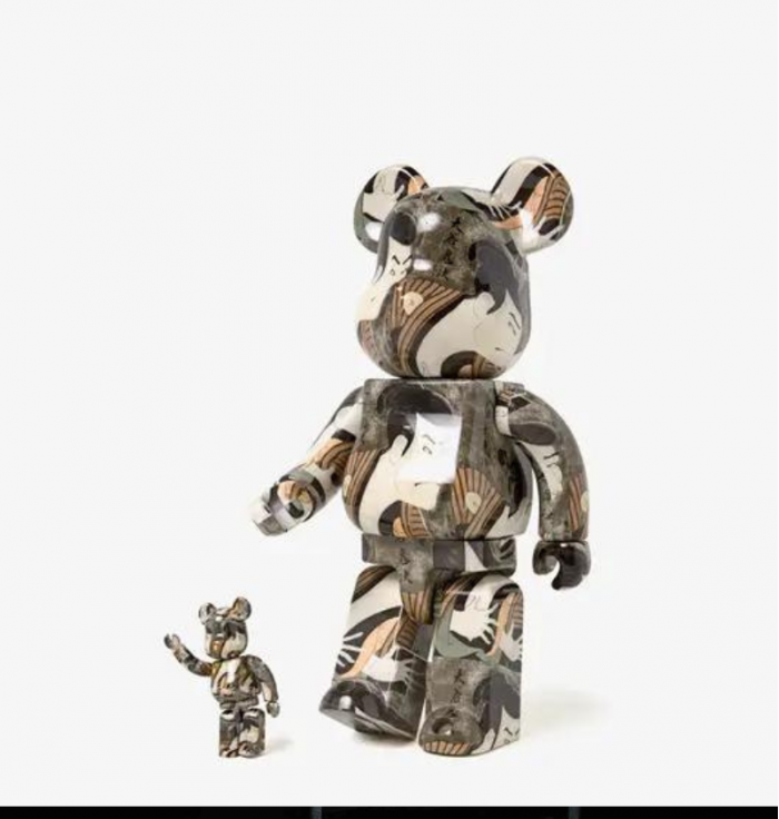 Bearbrick - Toshusai Sharaku - Actor Otani Oniji Ⅲ - 400% + 100%  - 4