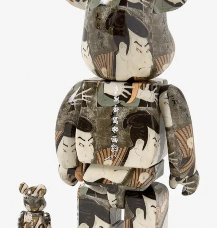 Bearbrick - Toshusai Sharaku - Actor Otani Oniji Ⅲ - 400% + 100%  - 5