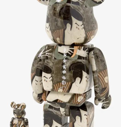 Bearbrick - Toshusai Sharaku - Actor Otani Oniji Ⅲ - 400% + 100% Medicom Toy - 5