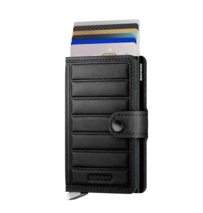 Secrid Premium - Miniwallet Emboss - Lines Black Secrid - 1