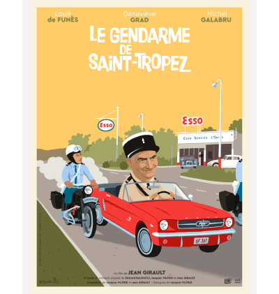 Affiche - Le Gendarme De Saint-Tropez (B) - (30x40cm)  - 1 Affiche - Le Gendarme De Saint-Tropez (B) - (30x40cm)  - 1