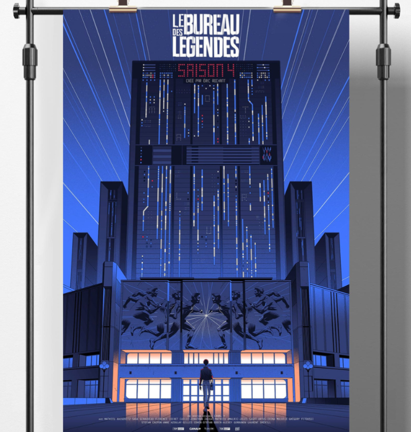 Affiche Encadrée - Le Bureau des Légendes - S4 - Edition Limitée (sérigraphie)  - 1 Affiche Encadrée - Le Bureau des Légendes - S4 - Edition Limitée (sérigraphie)  - 1