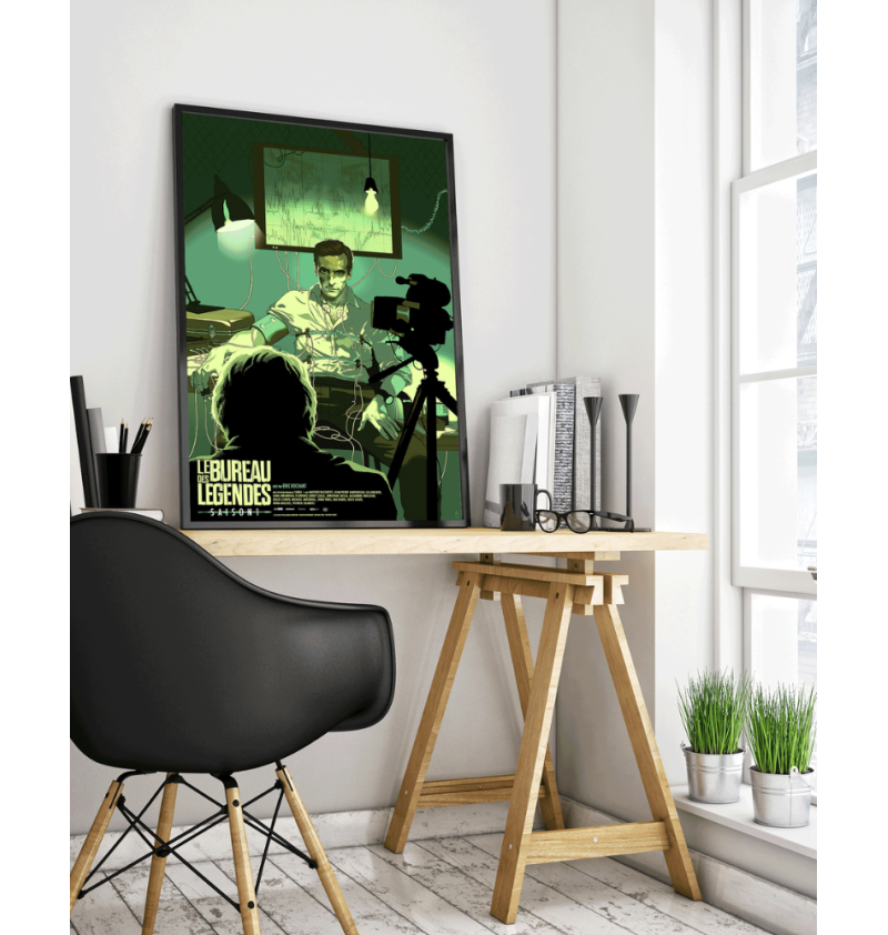 Affiche Encadrée - Le Bureau des Légendes - S1 - Edition Limitée (sérigraphie)  - 2 Affiche Encadrée - Le Bureau des Légendes - S1 - Edition Limitée (sérigraphie)  - 2