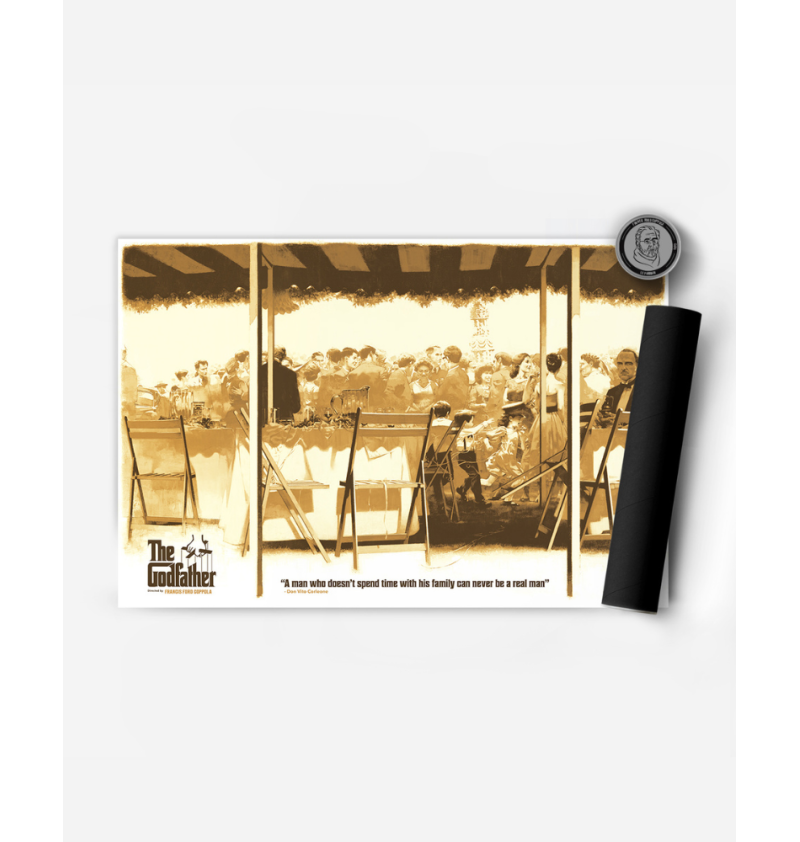 Affiche Encadrée - Le Parrain - Edition Limitée (sérigraphie)  - 1