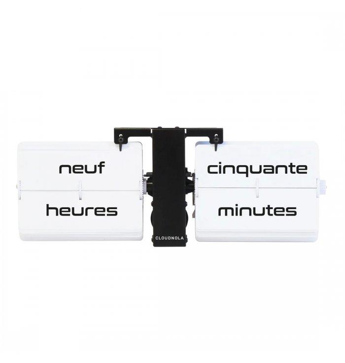Cloudnola - Horloge Flip Out Texte - Noir Blanc  - 1