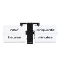 Cloudnola - Horloge Flip Out Texte - Noir Blanc