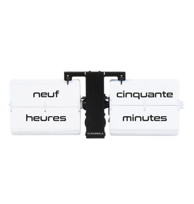 Cloudnola - Horloge Flip Out Texte - Noir Blanc