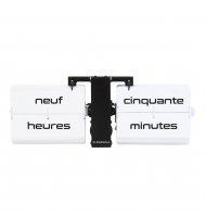 Cloudnola - Horloge Flip Out Texte - Noir Blanc  - 1