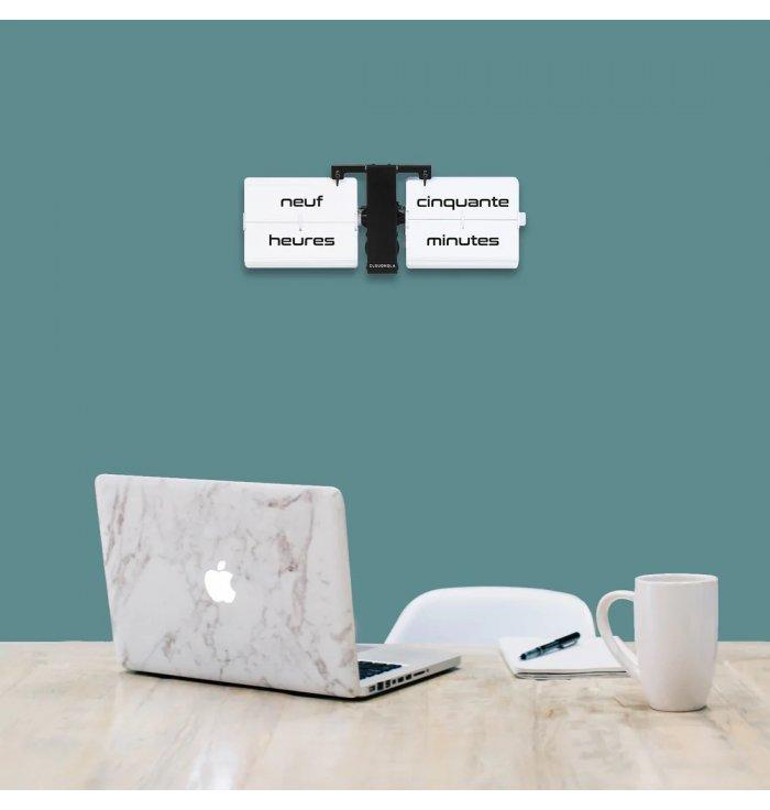 Cloudnola - Horloge Flip Out Texte - Noir Blanc  - 2