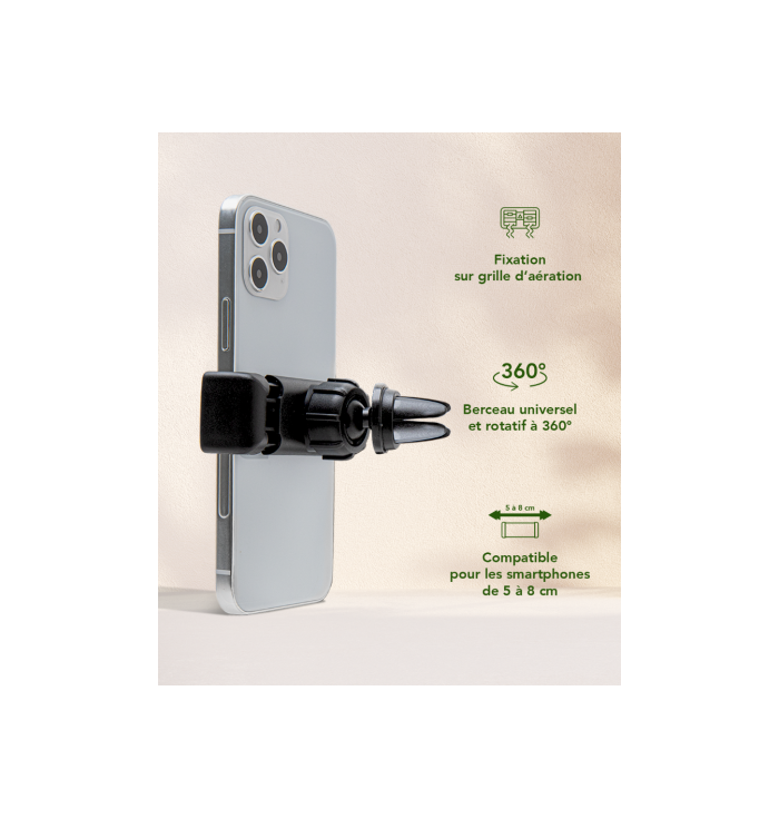 Just Green - Support voiture recyclable sur ventilation  - 2