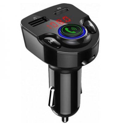 Bigben - Double Chargeur voiture USB A+C 25W avec transmetteur FM BigBen Connected - 1