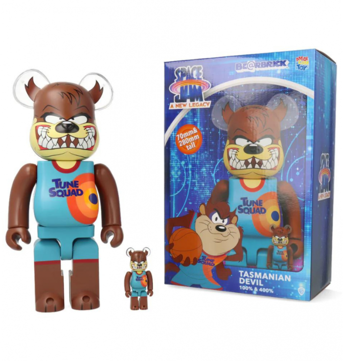 400% + 100% Bearbrick Taz (Space Jam A New Legacy)  - 3