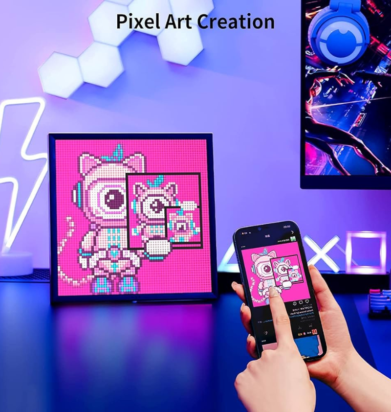 Divoom - Pixel Art Frame - Pixoo 64  - 1 Divoom - Pixel Art Frame - Pixoo 64  - 1