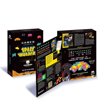 PowerBear - Coffret Cadeau - 250g - Bonbons gamers - Space Invaders  - 1
