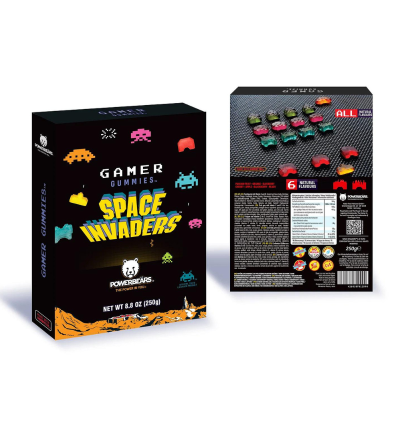 PowerBear - Coffret Cadeau - 250g - Bonbons gamers - Space Invaders  - 1