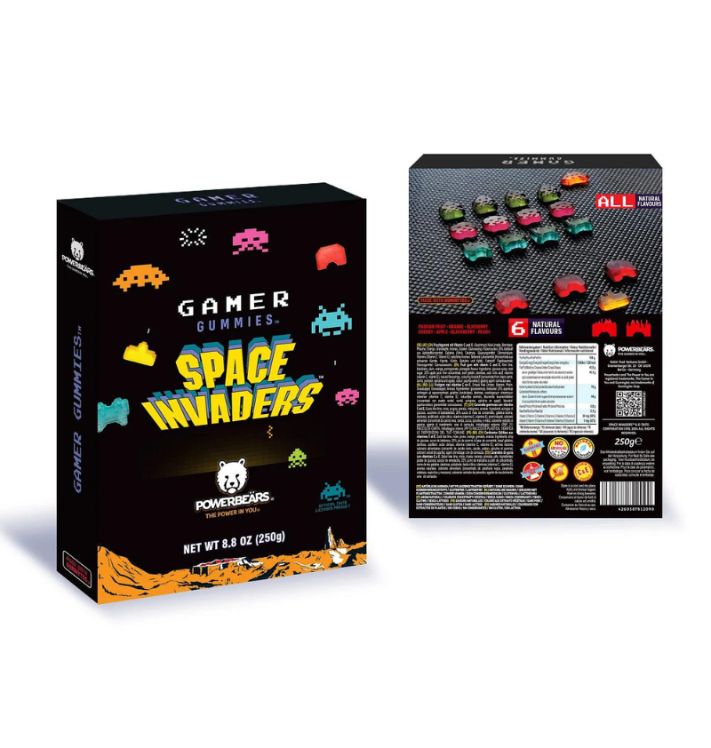 PowerBear - Coffret Cadeau - 250g - Bonbons gamers - Space Invaders  - 2 PowerBear - Coffret Cadeau - 250g - Bonbons gamers - Space Invaders  - 2