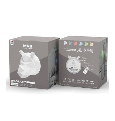 Mob - Veilleuse Murale - Wild - Light - Rhino  - 2