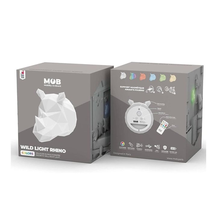 Mob - Veilleuse Murale - Wild - Light - Rhino  - 2