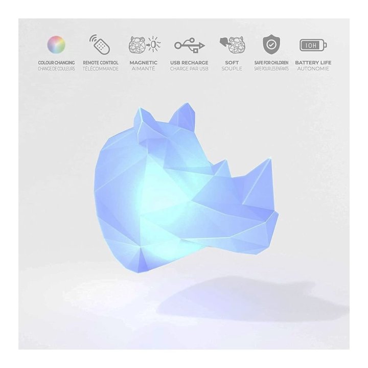 Mob - Veilleuse Murale - Wild - Light - Rhino  - 3