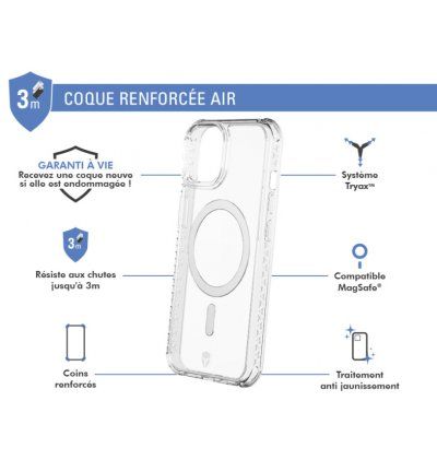 Force Case - Air - Coque renforcée Magsafe - Transparente Force - 3
