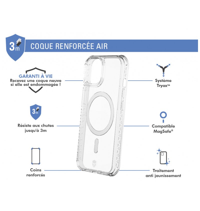 Force Case - Air - Coque renforcée Magsafe - Transparente Force - 3