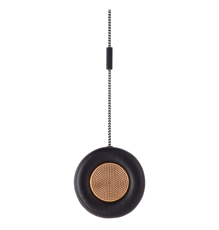 Native Union : monocle cuivre haut-parleur microphone  - 1