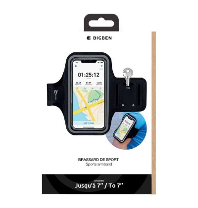 Brassard sport tactile Universel Noir Bigben  - 4 Brassard sport tactile Universel Noir Bigben  - 4