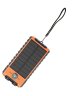 Batterie de secours Solaire 10000 mAh USB 2A+C Orange/Noir Bigben  - 1