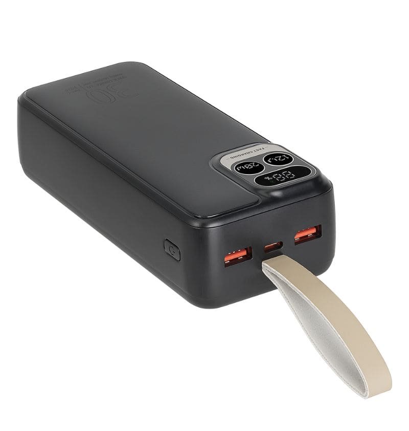 Batterie de secours USB A/USB C 30000mAh Power Delivery Noir Rivacase  - 2 Batterie de secours USB A/USB C 30000mAh Power Delivery Noir Rivacase  - 2