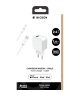 Chargeur maison 2.4A FastCharge + Câble USB A/Lightning Blanc - Bigben  - 1