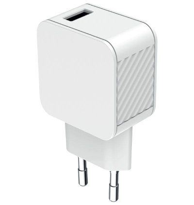 Chargeur maison 2.4A USB A FastCharge Blanc - Bigben  - 2 Chargeur maison 2.4A USB A FastCharge Blanc - Bigben  - 2