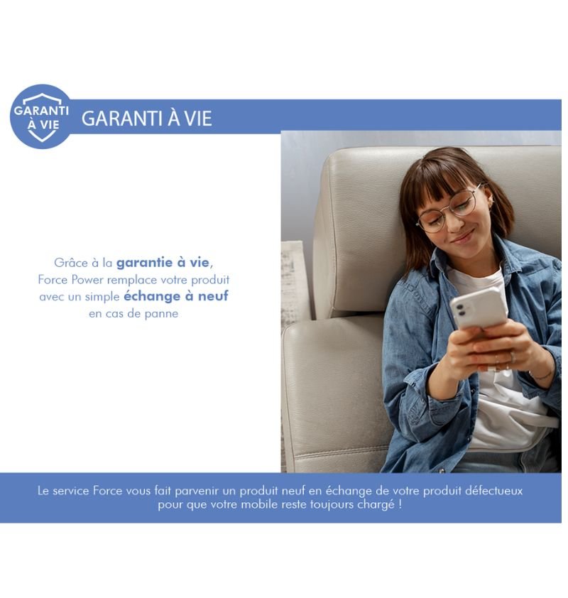 Chargeur induction 2 en 1 Stand Bureau Compatible MagSafe 15W - Noir - Force Power Force - 4