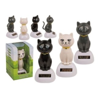 Figurine Solaire Chat – Déco Animée à Énergie Solaire
