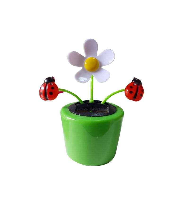 Figurine Solaire Fleurs Et Insectes  - 7