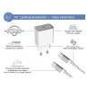 Chargeur maison 25W Power Delivery + Câble USB C/USB C Blanc Force Power Force - 1