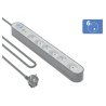 Parafoudre 6 prises 800j 1,5m Grise et Blanche - Force Power Lite Force - 1