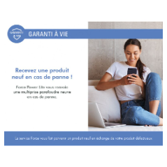 Parafoudre 6 prises 800j 1,5m Grise et Blanche - Force Power Lite Force - 8 Parafoudre 6 prises 800j 1,5m Grise et Blanche - Force Power Lite Force - 8