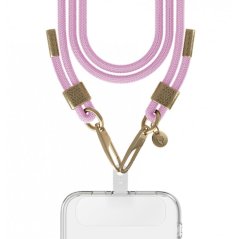 Bandoulière téléphone Universelle Cordon Rose détails Gold - pForce Case  - 1